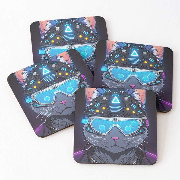 Item preview, Cyberpunk cat - Street Bandit | "Cybercat Chronicles" collection designed and sold by RESToRAPTOR.