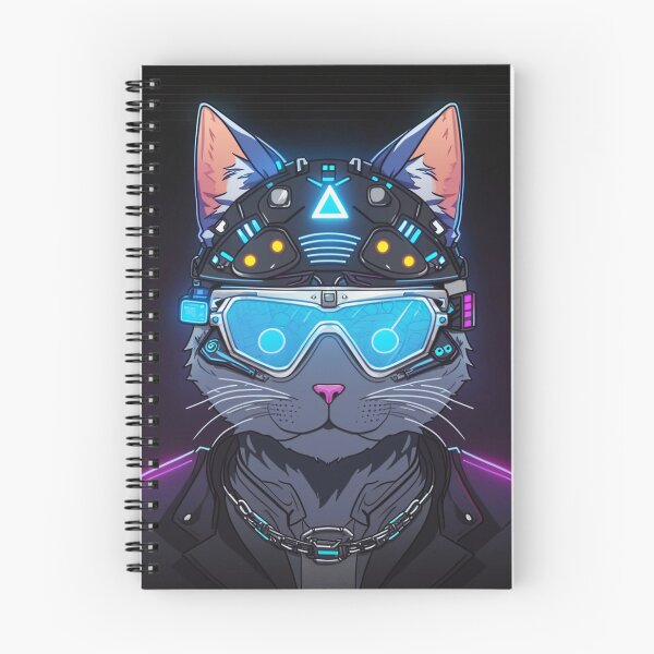 Item preview, Cyberpunk cat - Street Bandit | "Cybercat Chronicles" collection designed and sold by RESToRAPTOR.