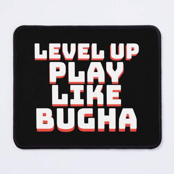 Item preview, level up play like bugha typography   designed and sold by Woolyoubmine.
