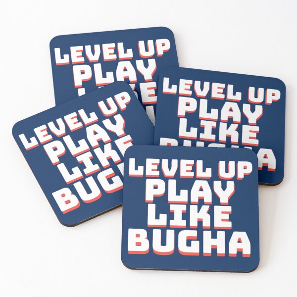 Item preview, level up play like bugha typography   designed and sold by Woolyoubmine.