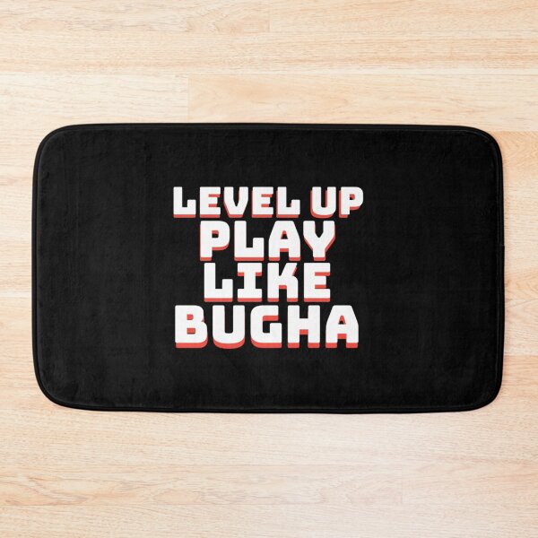 Item preview, level up play like bugha typography   designed and sold by Woolyoubmine.