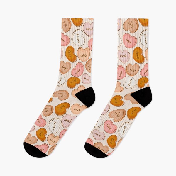 Item preview, Cute heart - romantic boho style print designed and sold by RSDigitalPrintDesign.