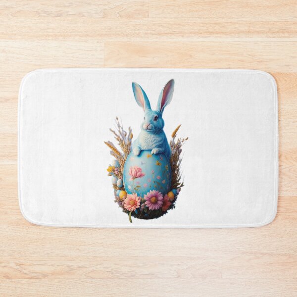 Item preview, Colorful Festive Easter Eggs Easter Bunny Spring Flowers Version 70 designed and sold by DreamingAwake1.