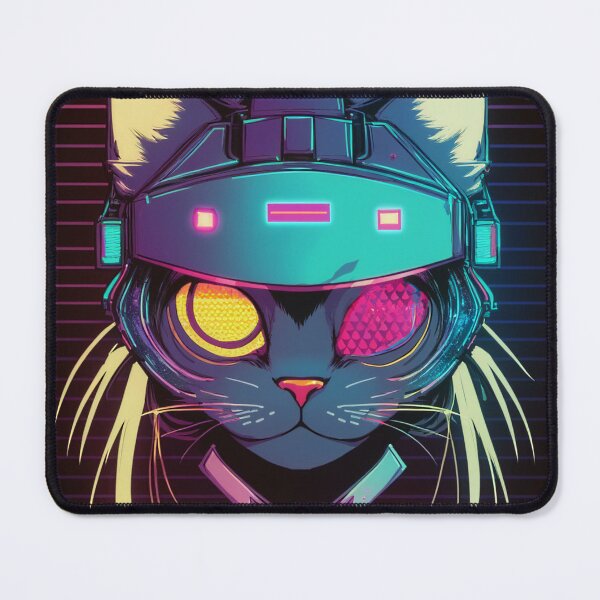 Item preview, Cyberpunk cat - Hacker | "Cybercat Chronicles" collection designed and sold by RESToRAPTOR.