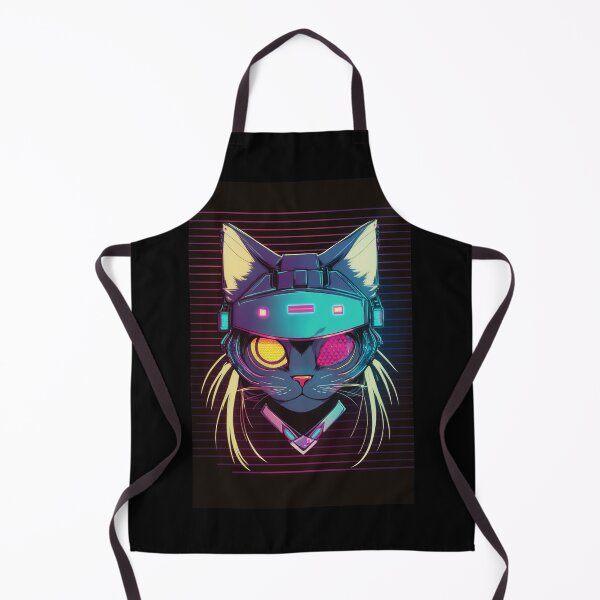 Item preview, Cyberpunk cat - Hacker | "Cybercat Chronicles" collection designed and sold by RESToRAPTOR.