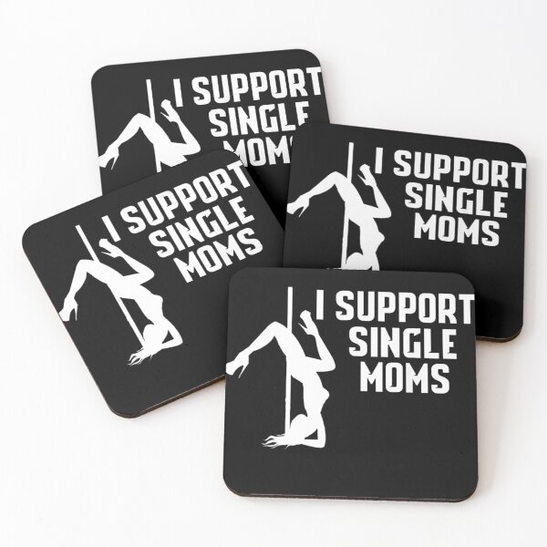 Item preview, I Support Single Moms Funny Stripper Gift Idea designed and sold by guyebeder.