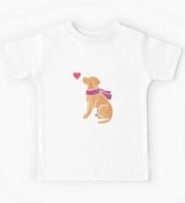 Camiseta para niños Acuarela Labrador (amarillo)