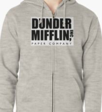 DUNDER MIFFLIN INC Zipped Hoodie