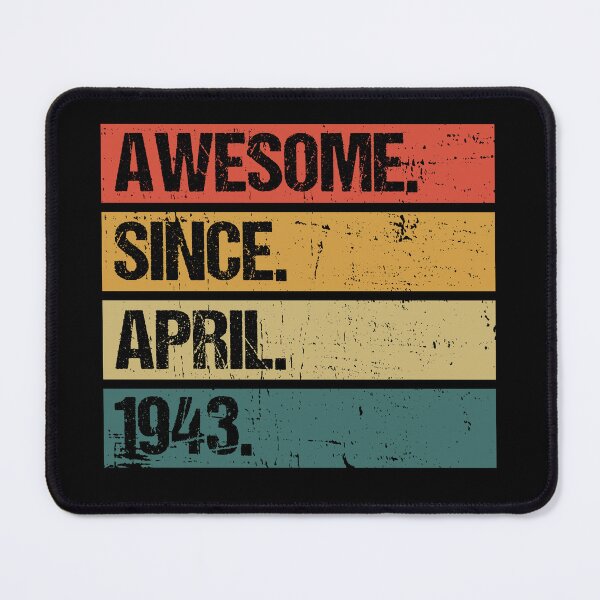 Item preview, Awesome Since April 1943 | 80th birthday | vintage April 1943 designed and sold by AMINE  ★★★★★.