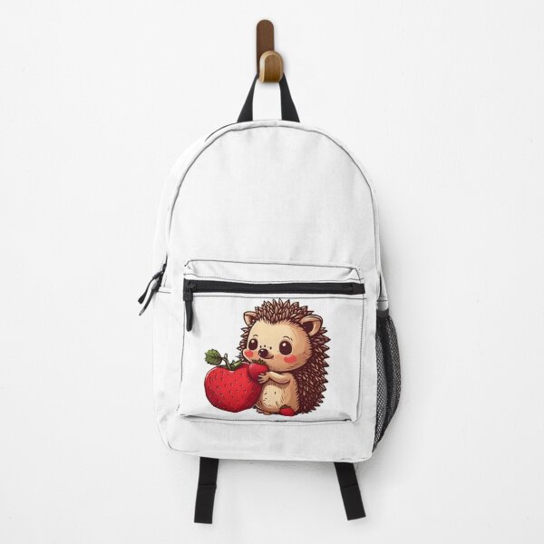 Item preview, Cute baby hedgehog with strawberries designed and sold by Adorable Artifacts.