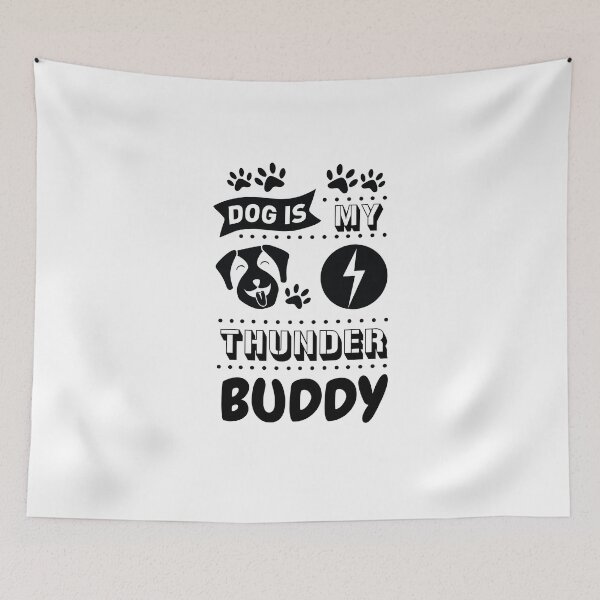 Item preview, Dog Is My Thunder Buddy designed and sold by beefrancky.