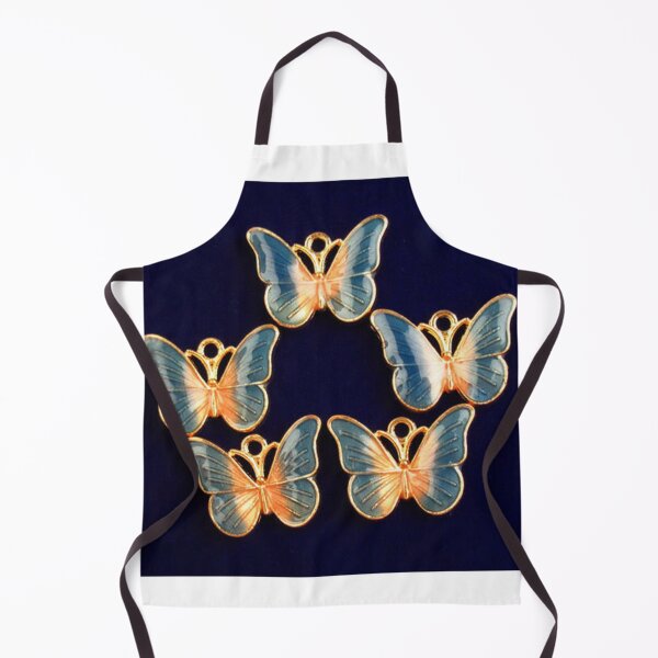 Item preview, Blue Enamel Tibetan Golden Butterfly Pendant Bead designed and sold by starthingsmis17.