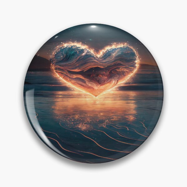 Item preview, Bioluminescent Heart of Flames designed and sold by Solace Sparkles.