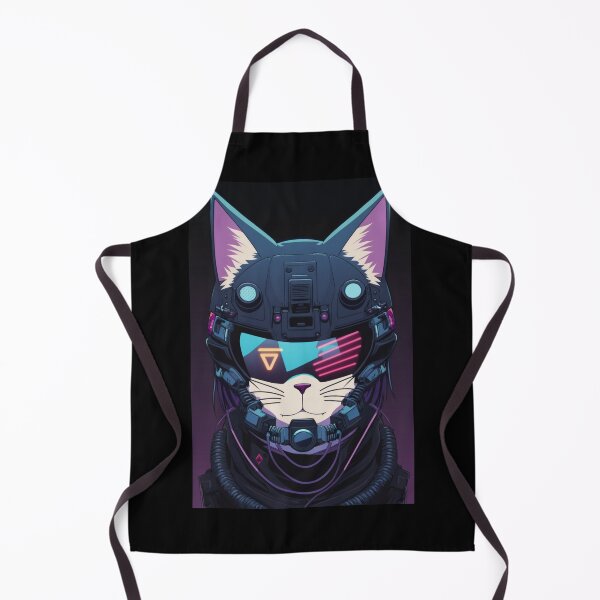 Item preview, Cyberpunk cat - Military | "Cybercat Chronicles" collection designed and sold by RESToRAPTOR.