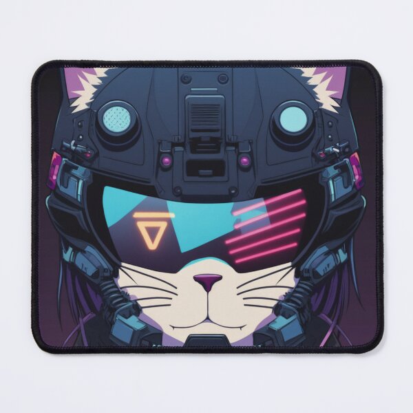 Item preview, Cyberpunk cat - Military | "Cybercat Chronicles" collection designed and sold by RESToRAPTOR.