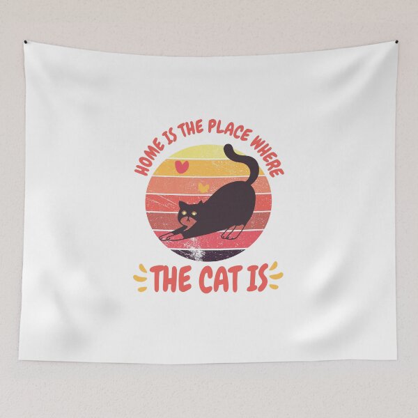 Item preview, Home Is The Place Where The Cat Is designed and sold by beefrancky.