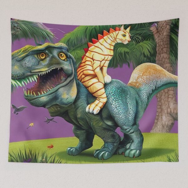 Item preview, Cat ride dinosaur designed and sold by doomwalker2010.