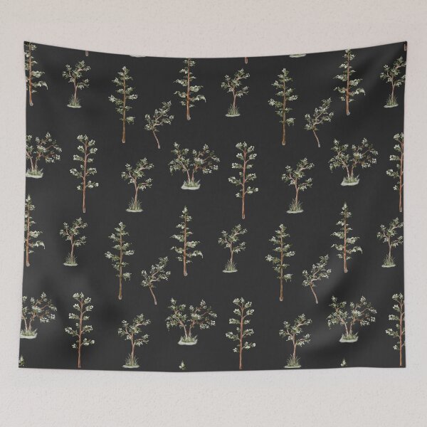 Item preview, Forest Seamless Pattern on Black designed and sold by Nature Hues.