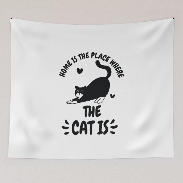 Item preview, Copy of Home Is The Place Where The Cat Is designed and sold by beefrancky.