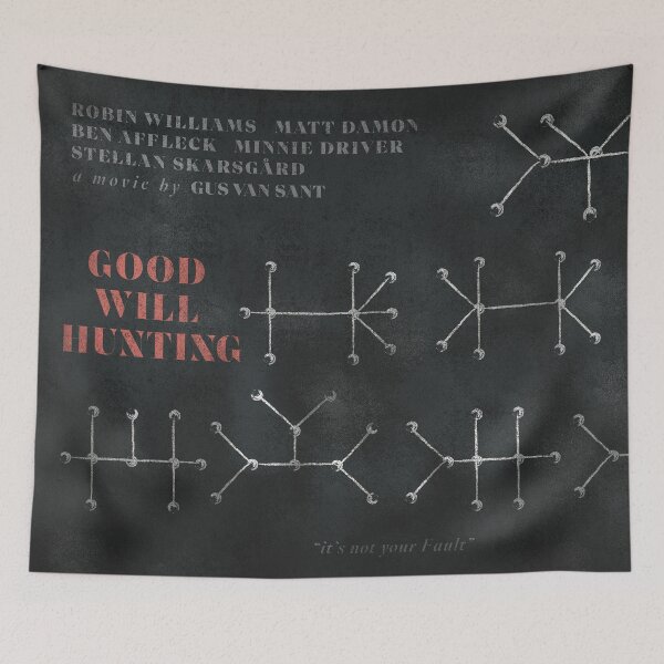 Item preview, Good Will Hunting, Robin Williams, Matt Damon, Ben Affleck, Genio Ribelle, Math genius, Harvard movies designed and sold by Spallutos.