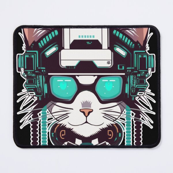 Item preview, Cyberpunk cat - Scavenger | "Cybercat Chronicles" collection designed and sold by RESToRAPTOR.