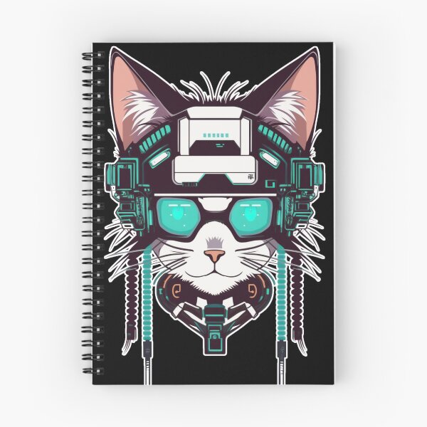 Item preview, Cyberpunk cat - Scavenger | "Cybercat Chronicles" collection designed and sold by RESToRAPTOR.