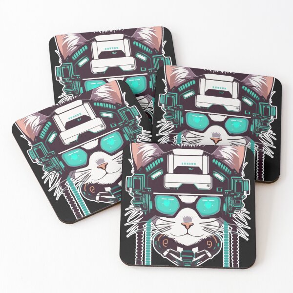 Item preview, Cyberpunk cat - Scavenger | "Cybercat Chronicles" collection designed and sold by RESToRAPTOR.