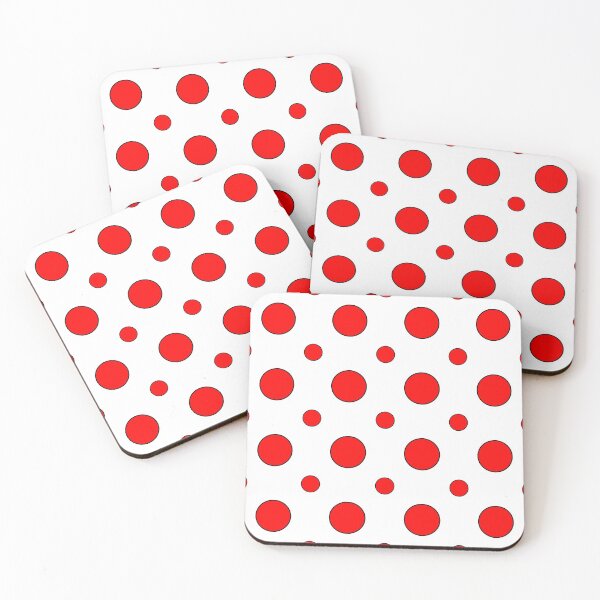 Item preview, Red Dots on White  designed and sold by Rupert Russell.