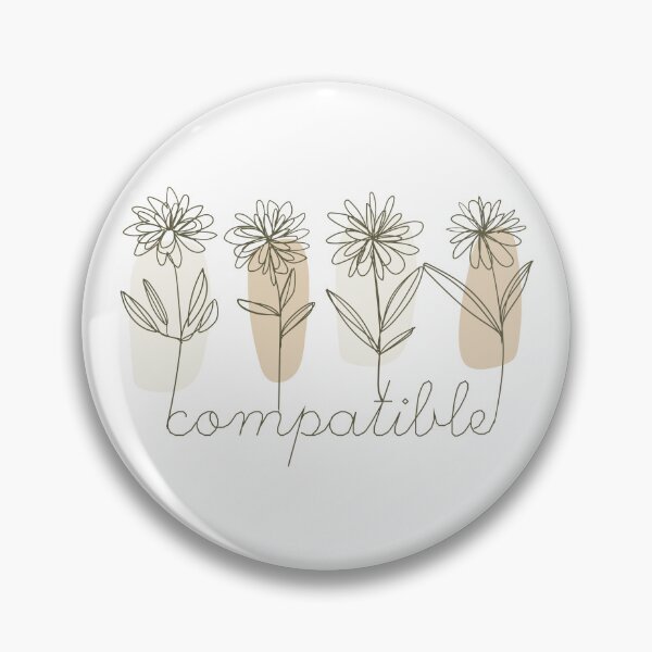 Item preview, Compatible hand drawn flowers, inspirational meanings designed and sold by Targeted Inspire.