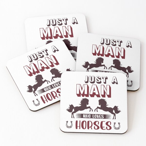 Item preview, Just A Man Who Loves Horses designed and sold by beefrancky.
