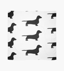dachshund silhouette Scarf