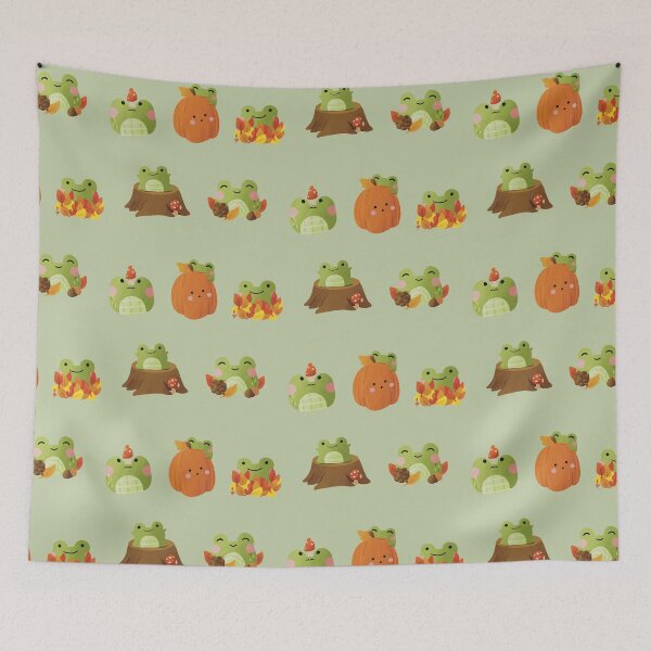 Item preview, Autumn Cute Frog Sticker Set designed and sold by EmiDoodlesJapan.
