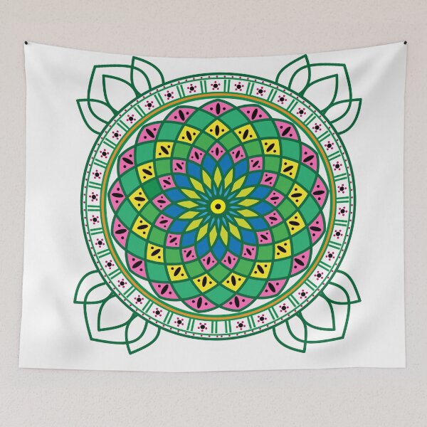 Item preview, tunisian motifs with random colours designed and sold by MasBlangkon-Art.