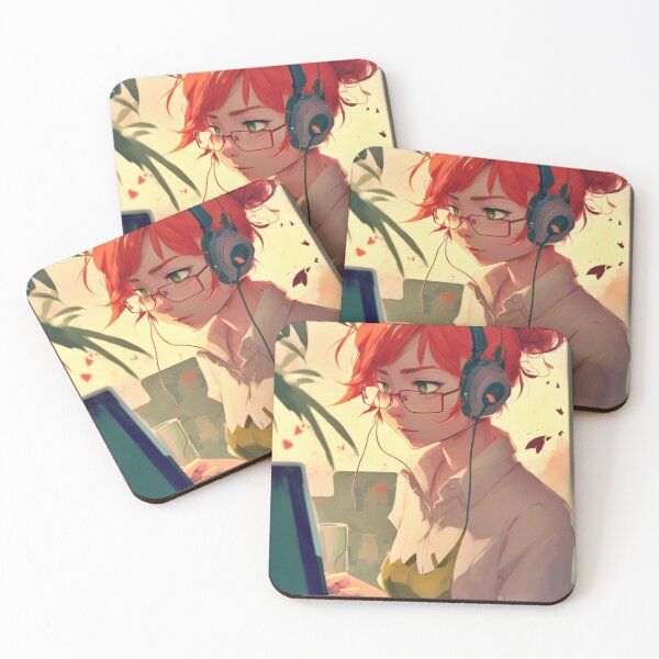 Item preview, Redhead Anime Programmer designed and sold by SMCLN.