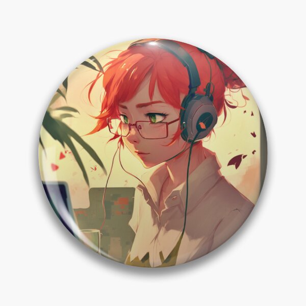 Item preview, Redhead Anime Programmer designed and sold by SMCLN.