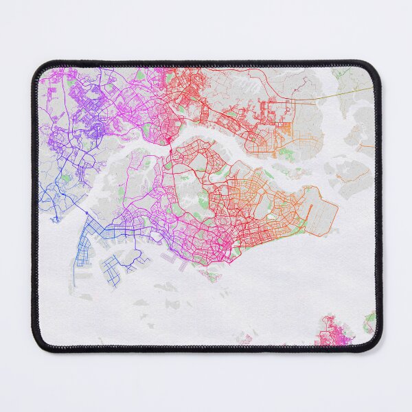 Item preview, Singapore City Map - Colorful designed and sold by deMAP.
