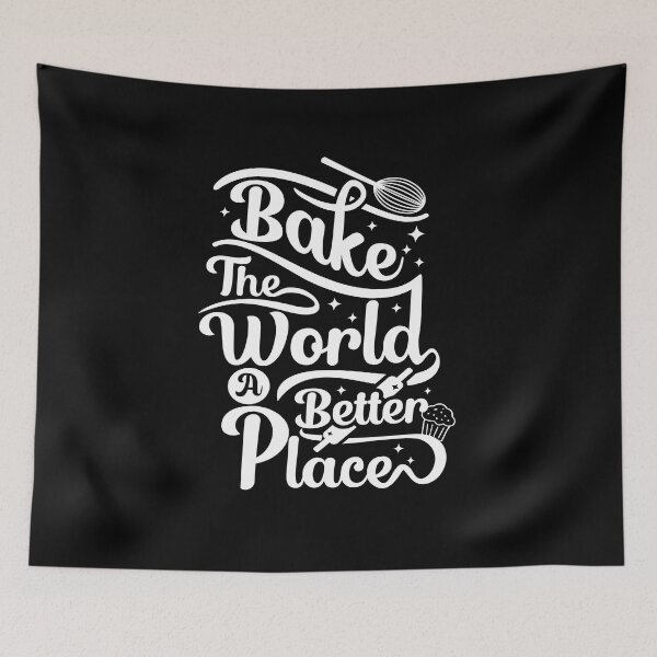 Item preview, You Bake The World A Better Place Mom - Typography design designed and sold by limos.