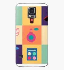 Cosmetics Set. Icons Set. Cosmetology. Fashion and Beauty. Perfume, Polish, Pomade. Female Beauty. Vector illustration. Flat Style Case/Skin for Samsung Galaxy