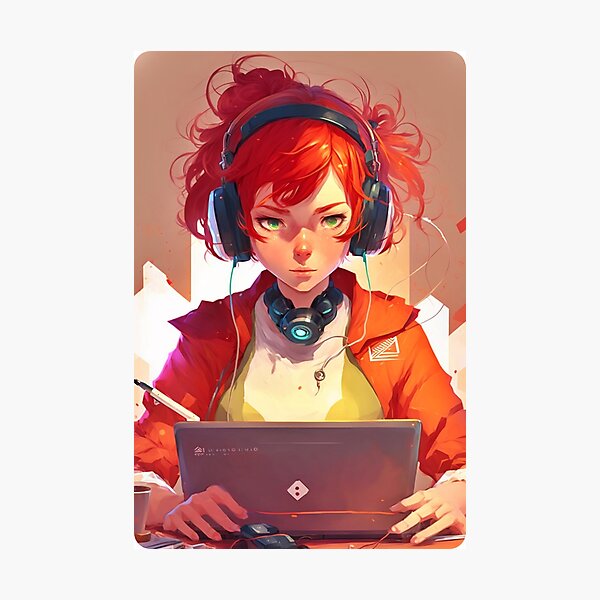 Item preview, Redhead Anime Programming Girl V 1.05 designed and sold by SMCLN.