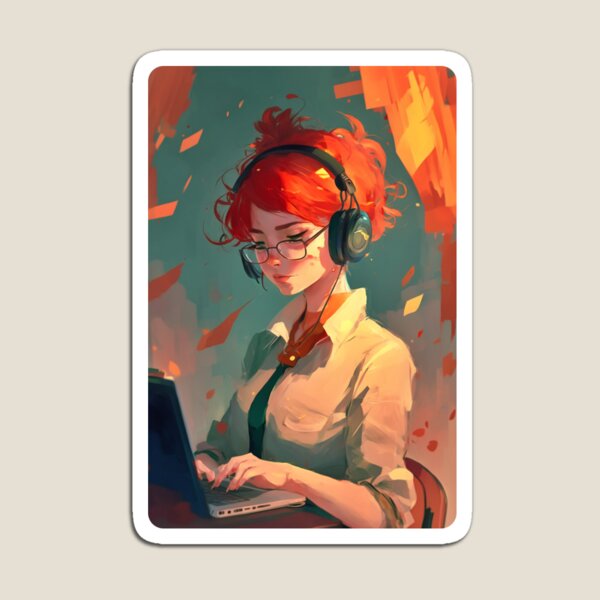 Item preview, Redhead Anime Programming Girl V 1.06 designed and sold by SMCLN.