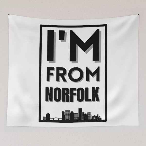 Item preview, I'm from Norfolk | Bold city contour | Text design designed and sold by egilsee.