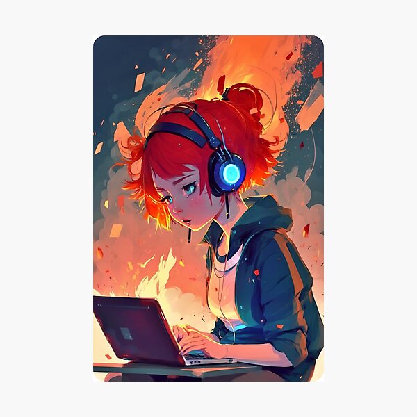 Item preview, Redhead Anime Programming Girl V 1.08 designed and sold by SMCLN.