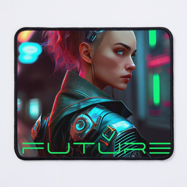 Item preview, Dystopian Cyberpunk Android Girl of the Future  designed and sold by KOTOdesign.