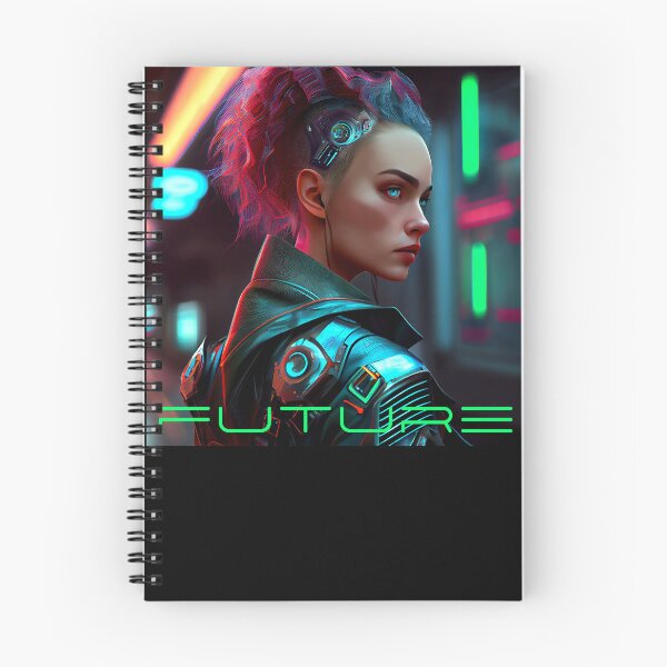Item preview, Dystopian Cyberpunk Android Girl of the Future  designed and sold by KOTOdesign.