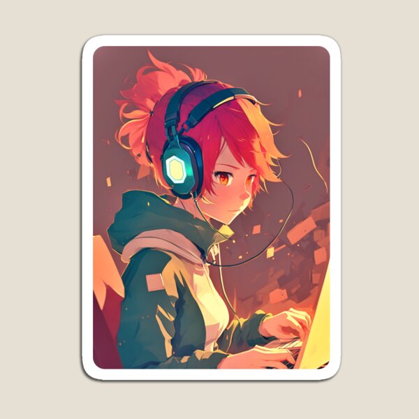 Item preview, Redhead Anime Programming Girl V 1.1 designed and sold by SMCLN.