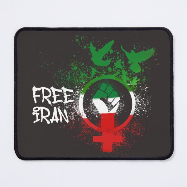 Item preview, free iran, women life freedom, iran, birds, graffiti designed and sold by theherbst131313.