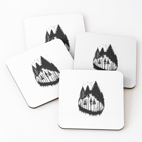 Item preview, Lineart forest black and white designed and sold by HIZEN.