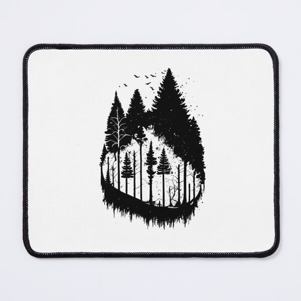 Item preview, Lineart forest black and white designed and sold by HIZEN.