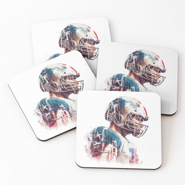 Item preview, American Football Player with Stars and Stripes - Grunge Design designed and sold by Jarmo Piironen.