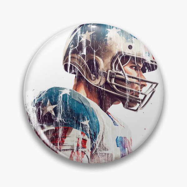Item preview, American Football Player with Stars and Stripes - Grunge Design designed and sold by Jarmo Piironen.